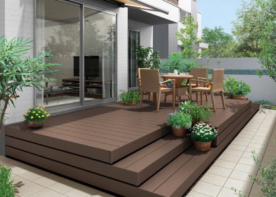 ウッドデッキの写真